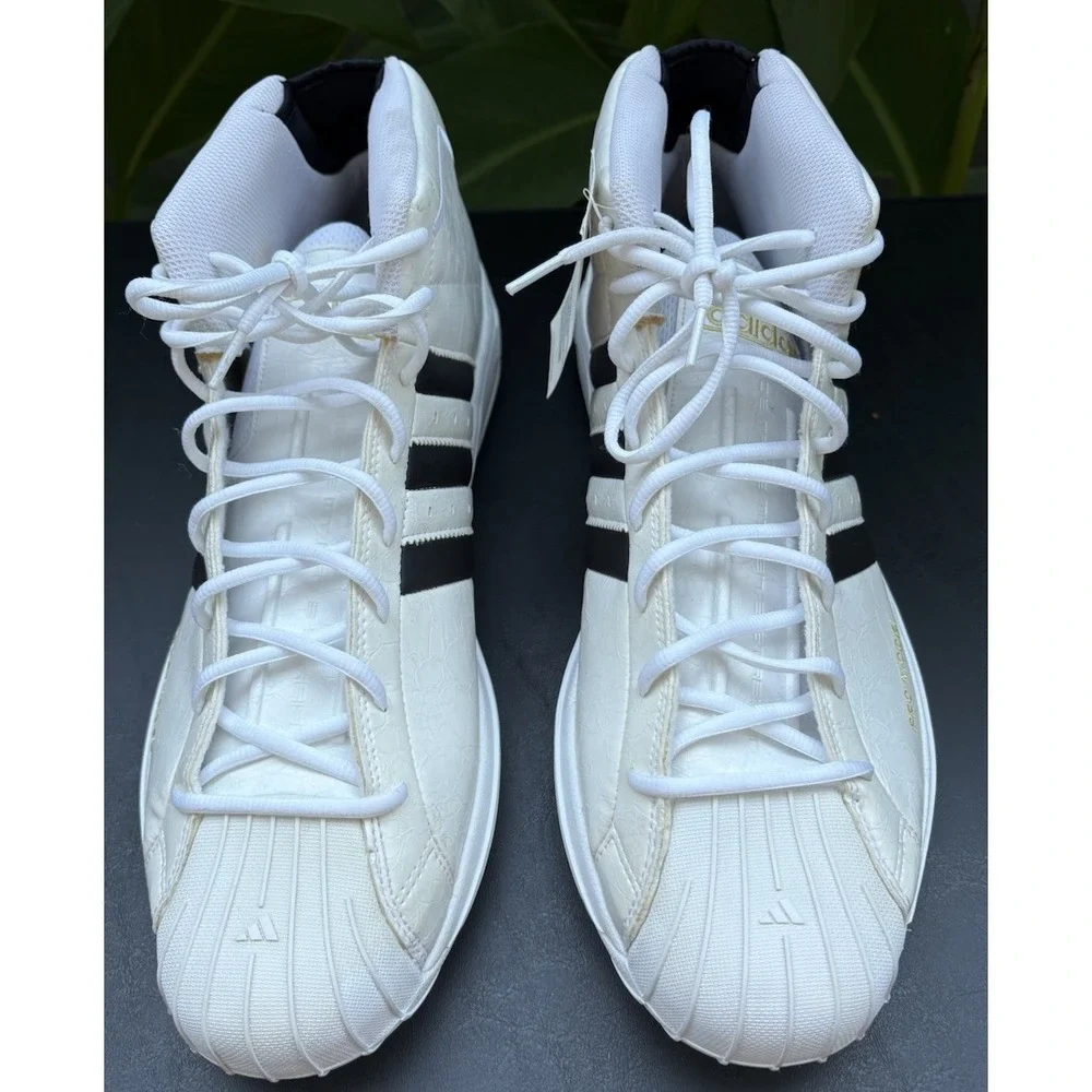 Adidas Pro Model White Black 2G FV8049 Mens Size 19 Big &Tall Basketball NWT